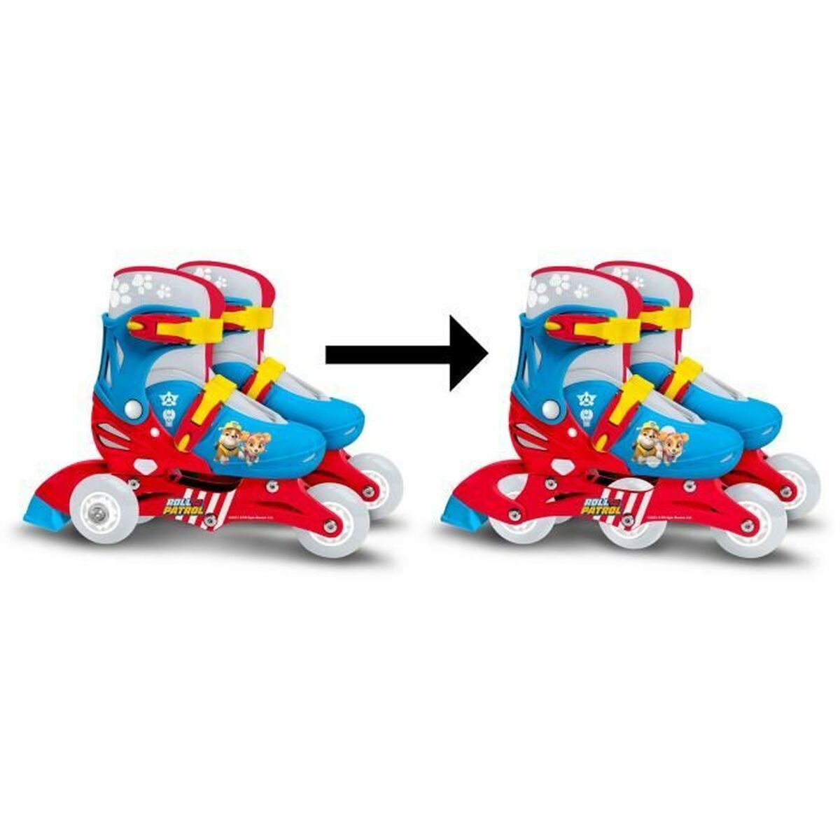 Pattini in Linea The Paw Patrol Azzurro Rosso
